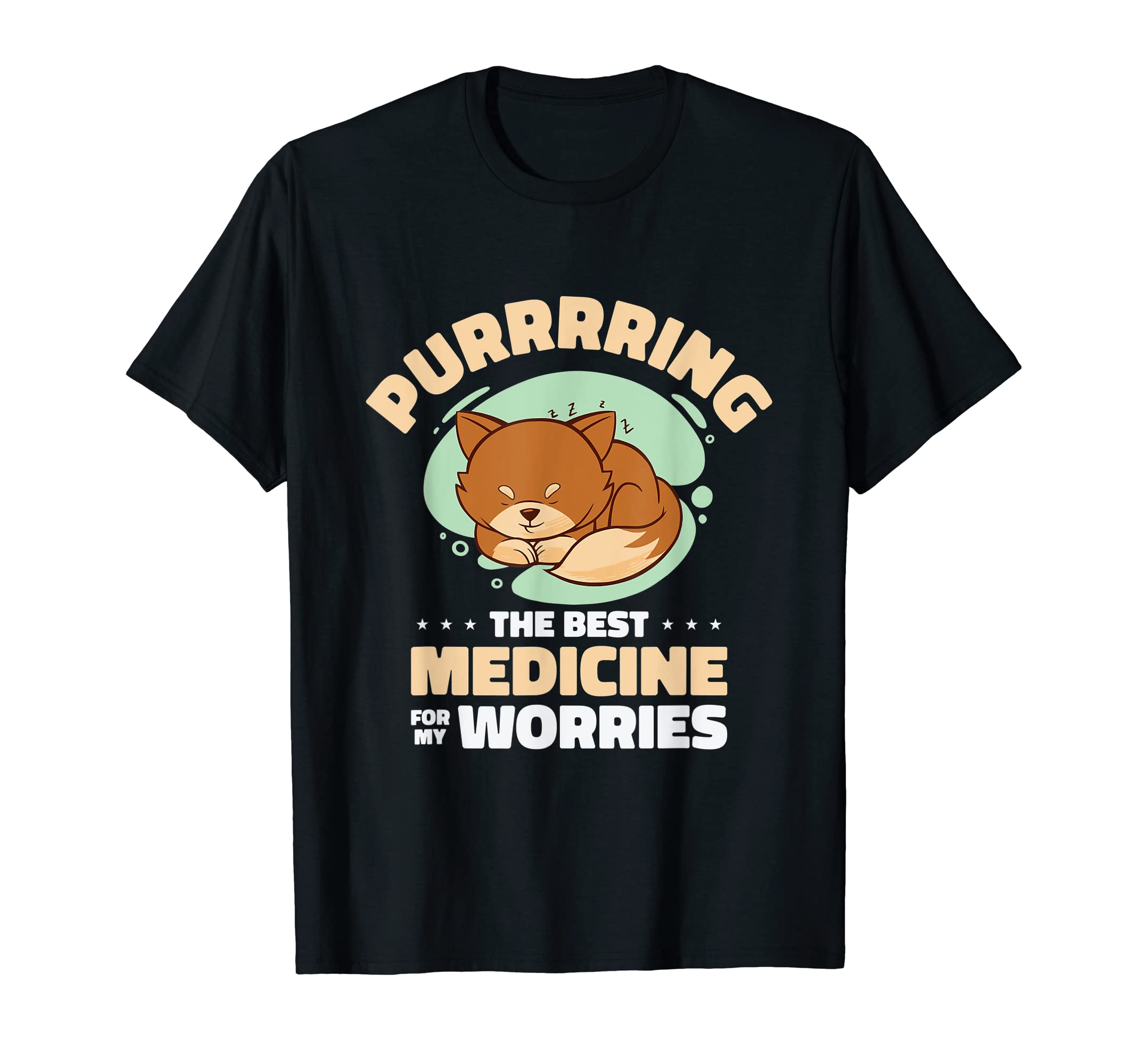 Purring Cat Positivity Cat Lover T-Shirt - Casual Everyday Wear Men Women - T-Shirt, Sweatshirt, Hoodie