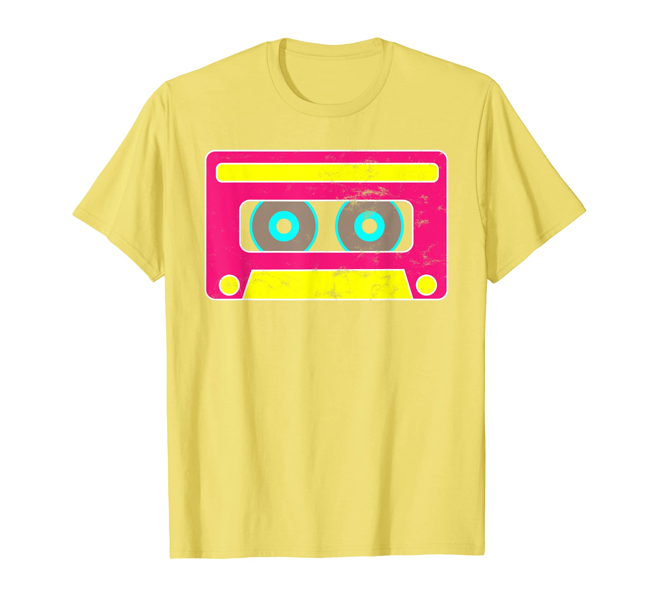 Neon Cassette Tape 1980S Pop Mix Tape T-Shirt - Minimalist Print Men Women - T-Shirt, Sweatshirt, Hoodie