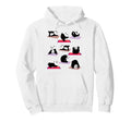 Funny Pandas Yoga Poses Meditation Hoodie - Trendy Graphic for Adults - T-Shirt, Sweatshirt, Hoodie