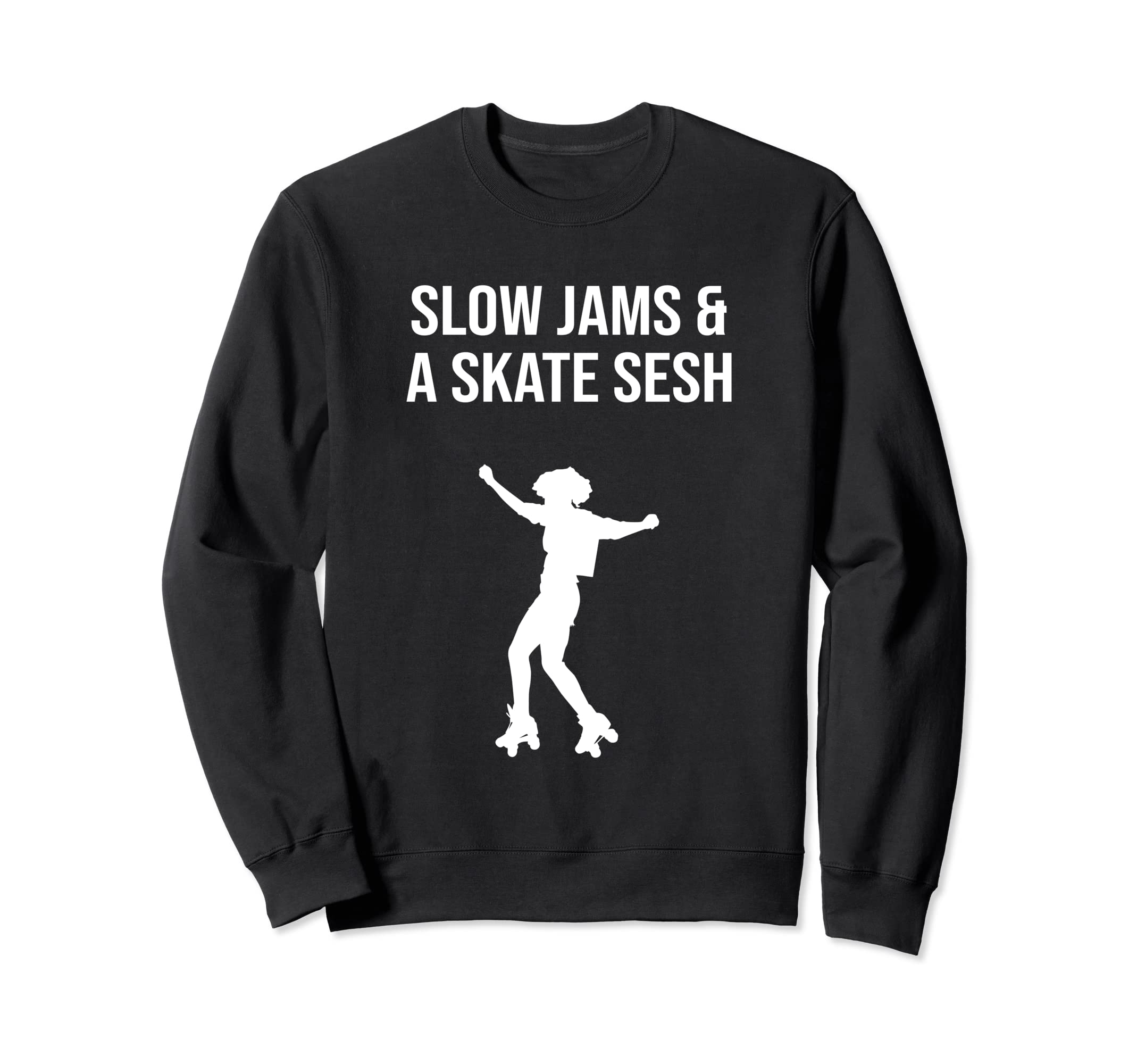 Slow Jams And Skate Sesh 90S R B Roller Sweatshirt - Graphic Print Unisex - T-Shirt, Sweatshirt, Hoodie