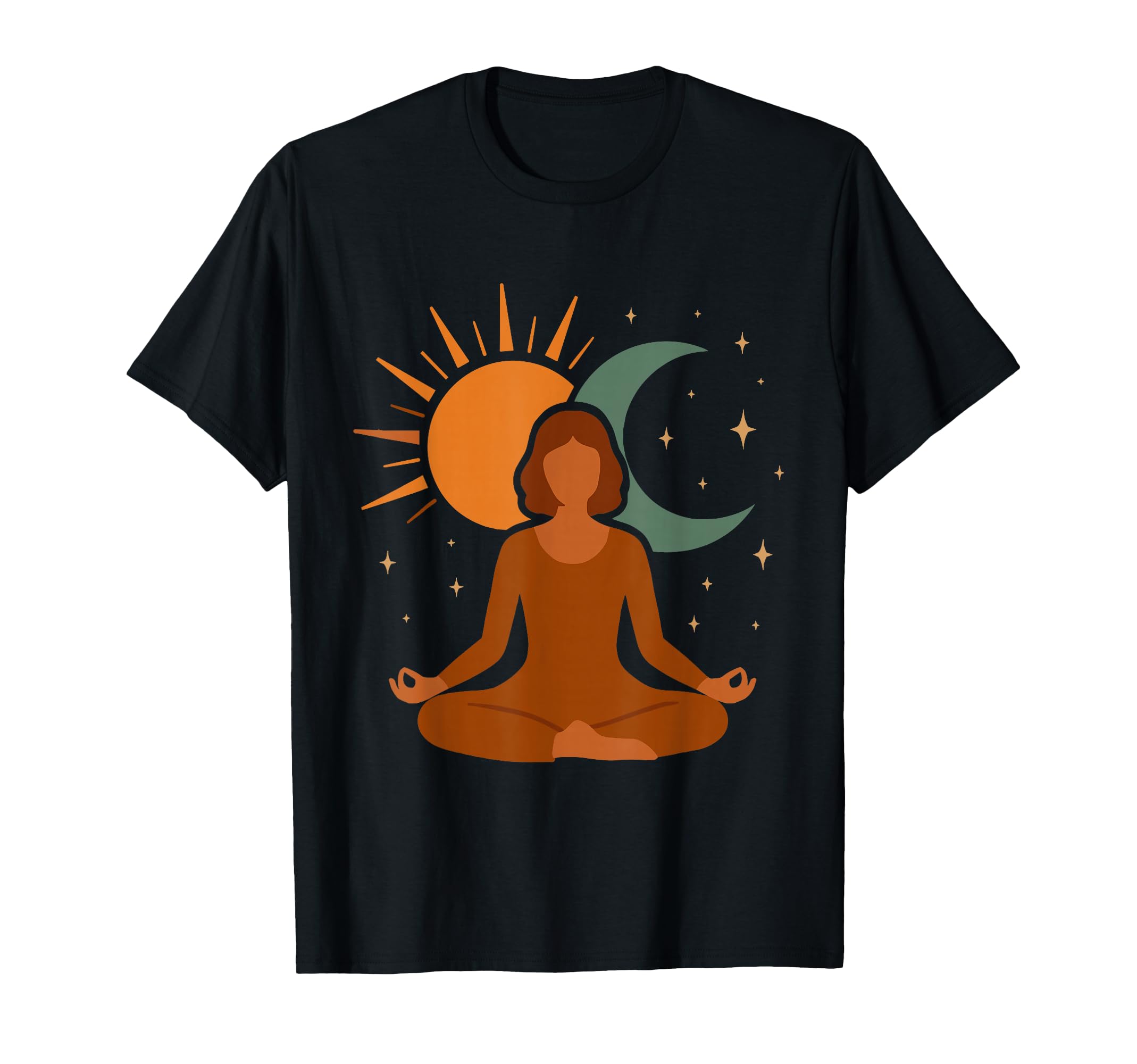 Meditation Sun Moon Yoga Spiritual Self T-Shirt - Streetwear Style Unisex - T-Shirt, Sweatshirt, Hoodie