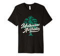 Palm Tree Typography Melbourne Australia T-Shirt - Minimalist Print Unisex - T-Shirt, Sweatshirt, Hoodie