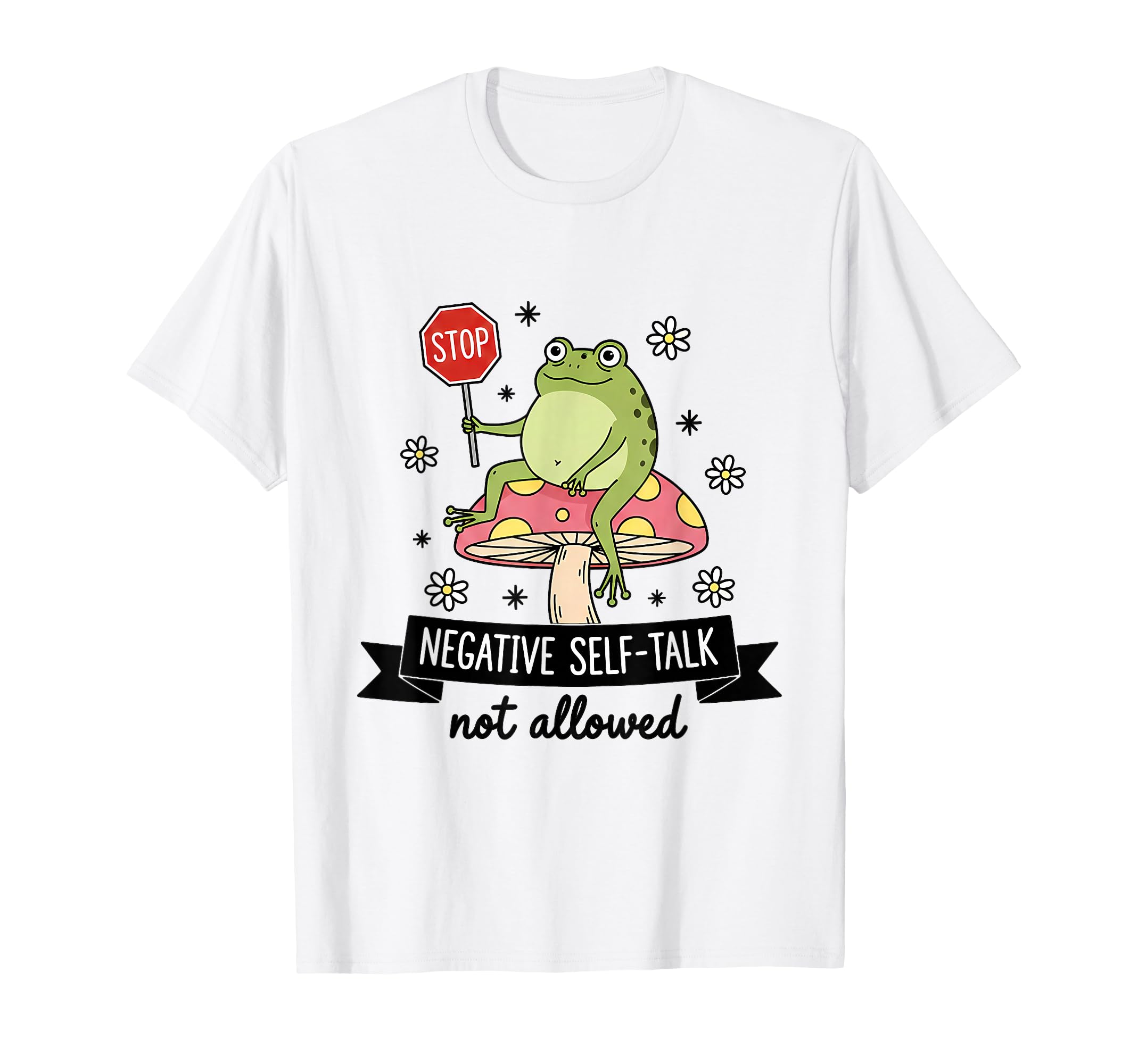 Mental Health Positive Vibes T-Shirt - Minimalist Print for Adults - T-Shirt, Sweatshirt, Hoodie