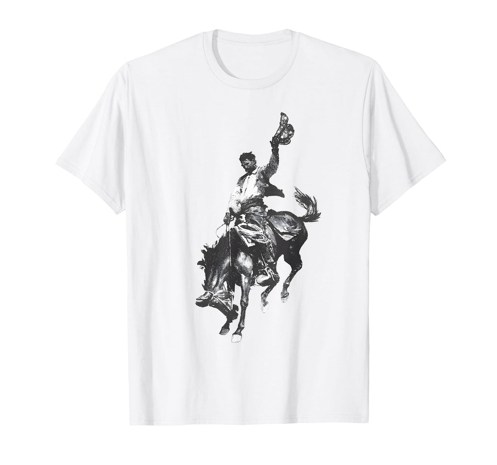 Rodeo Bucking Bronco Horse Bronc T-Shirt - Streetwear Style for Adults - T-Shirt, Sweatshirt, Hoodie