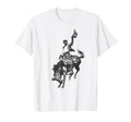 Rodeo Bucking Bronco Horse Bronc T-Shirt - Streetwear Style for Adults - T-Shirt, Sweatshirt, Hoodie
