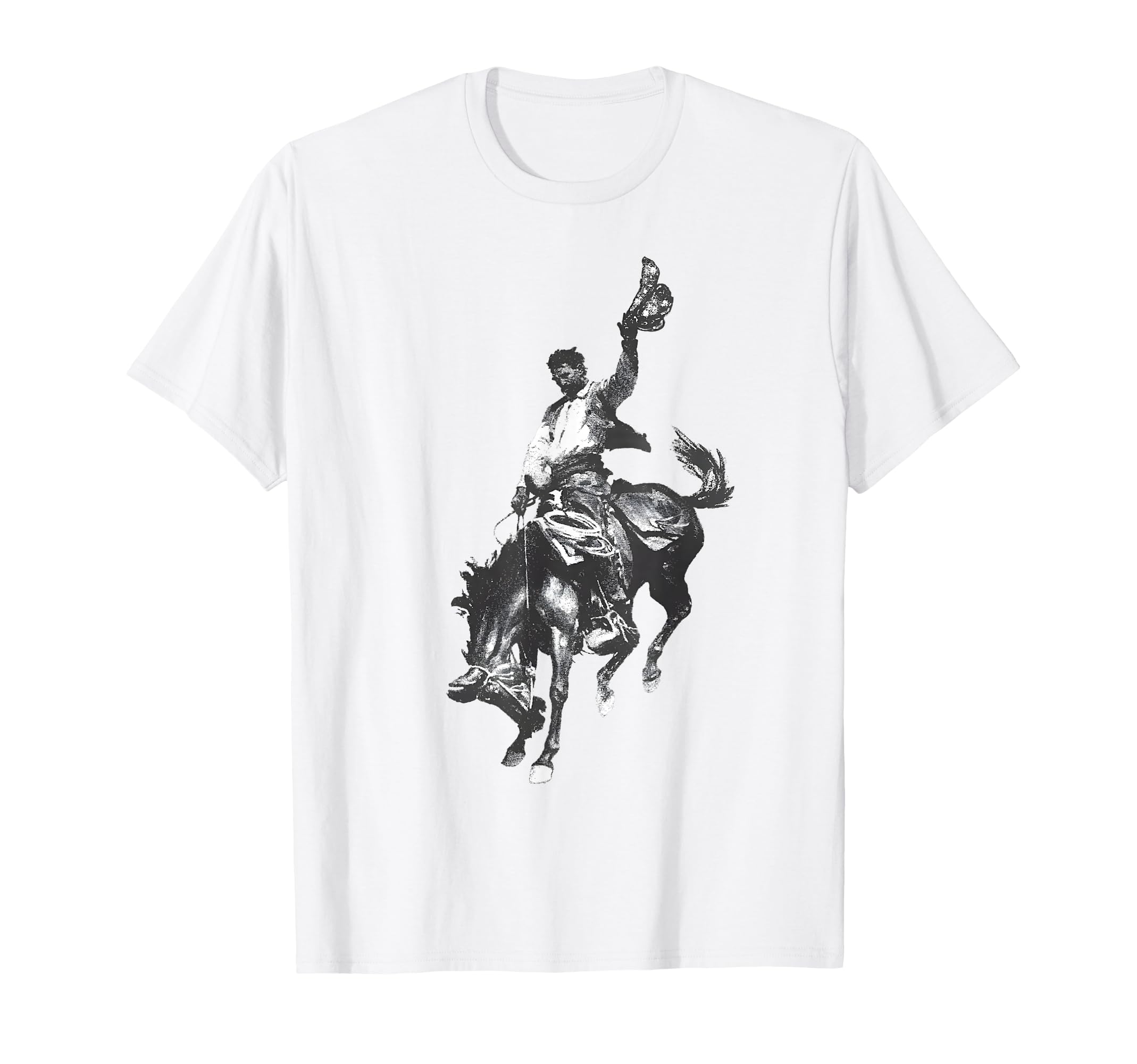 Rodeo Bucking Bronco Horse Bronc T-Shirt - Streetwear Style for Adults - T-Shirt, Sweatshirt, Hoodie