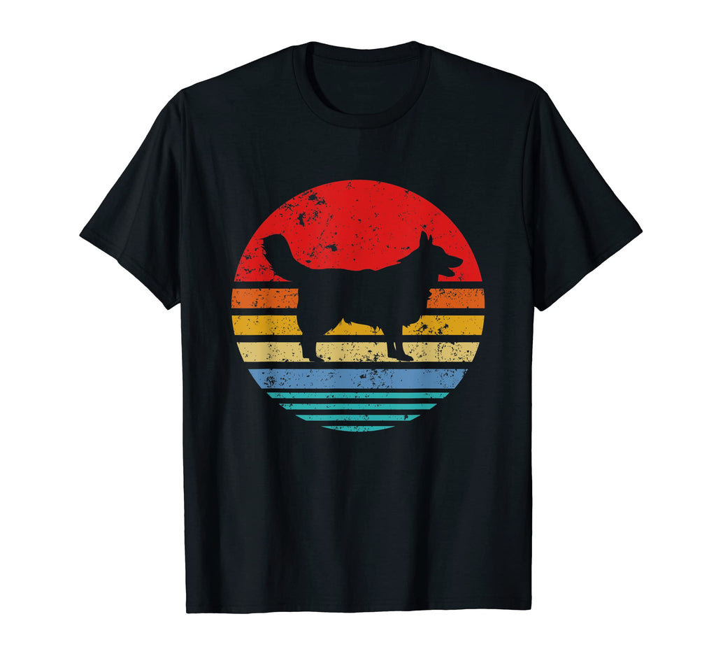 Border Collie Sunset Distressed Mom Dad T-Shirt - Unique Graphic Unisex - T-Shirt, Sweatshirt, Hoodie