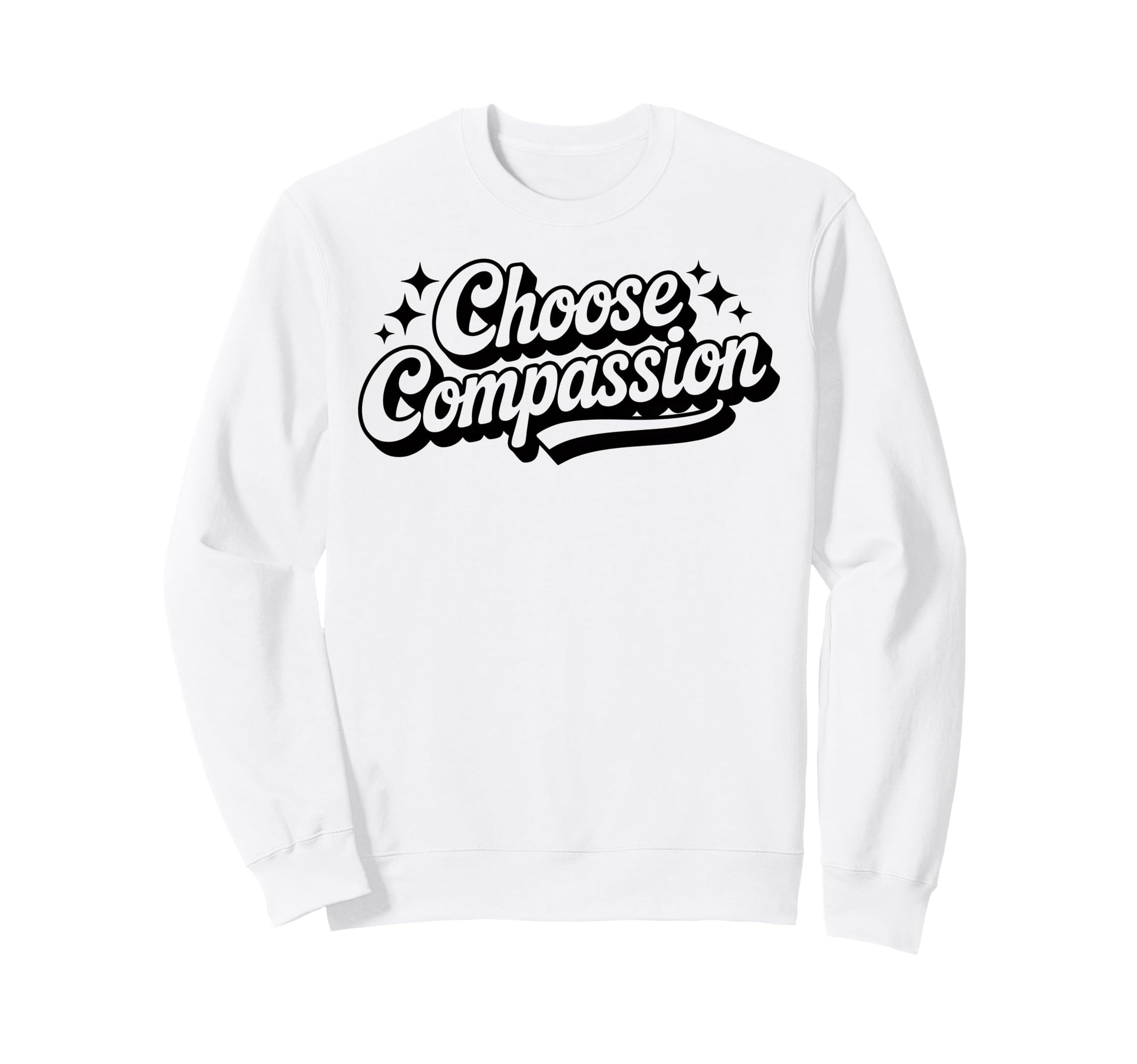 Choose Compassion Yoga Circle Sweatshirt - Aesthetic Graphic Unisex - T-Shirt, Sweatshirt, Hoodie