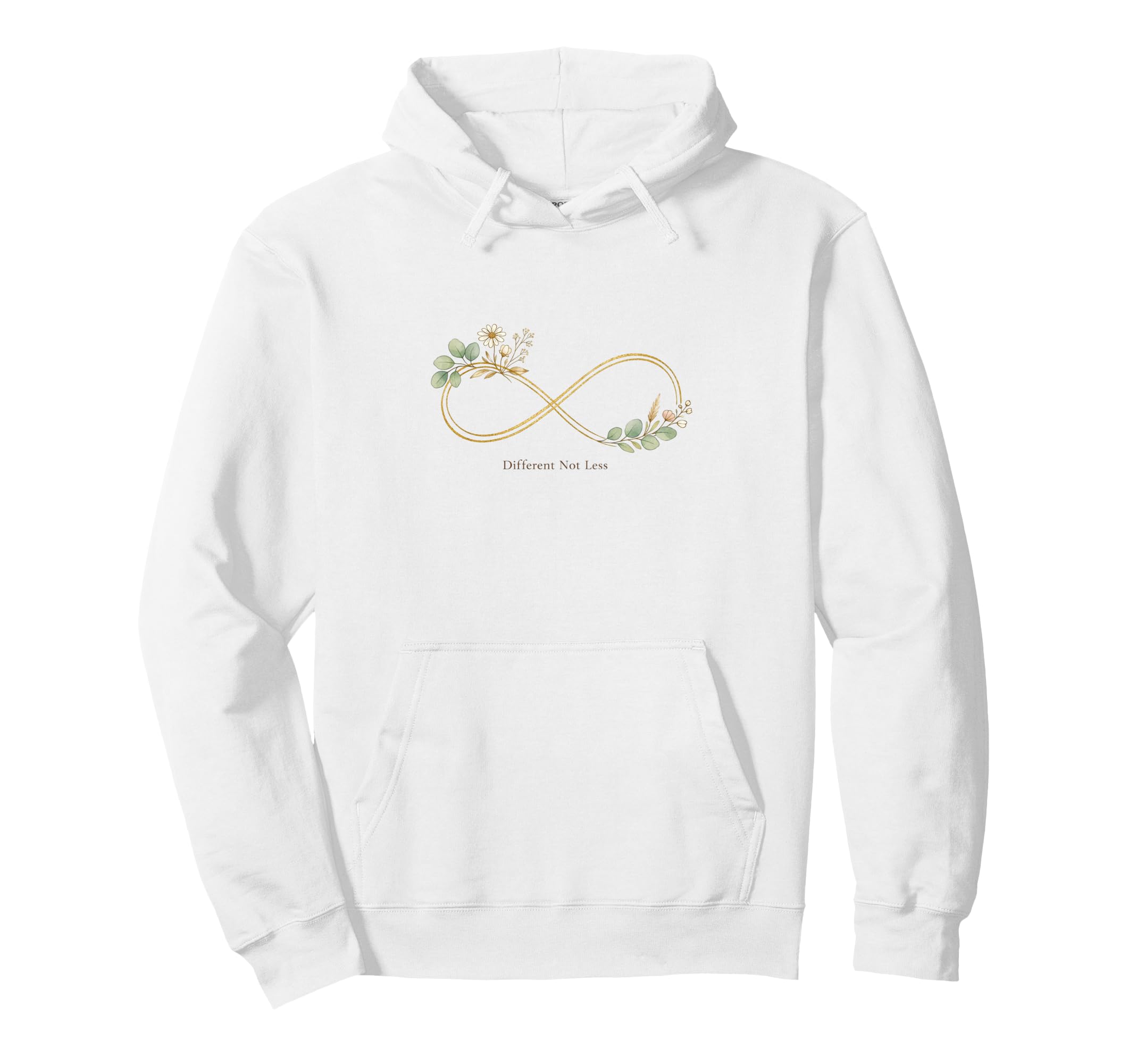 Autism Acceptance Different Not Less Floral Hoodie - Graphic Print Unisex - T-Shirt, Sweatshirt, Hoodie