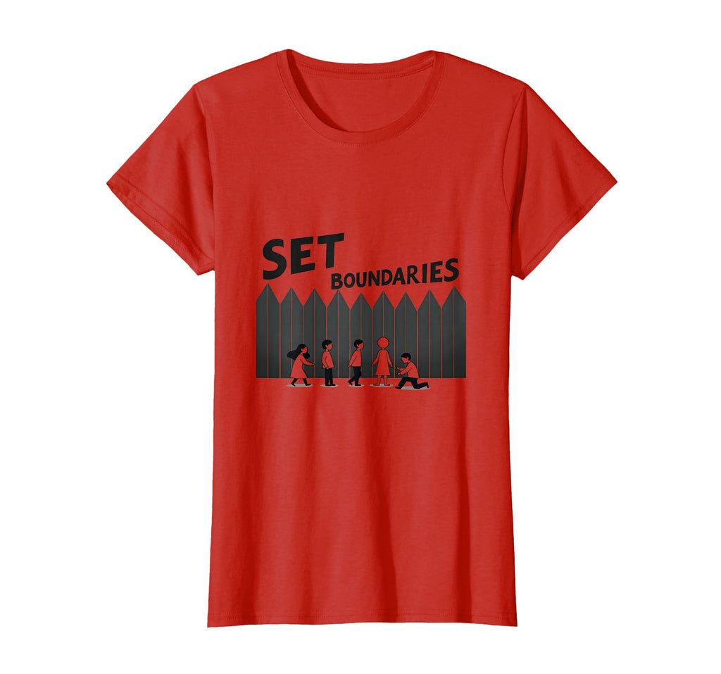 Set Boundaries Empowering Wall Art T-Shirt - Custom Art Print for Adults - T-Shirt, Sweatshirt, Hoodie