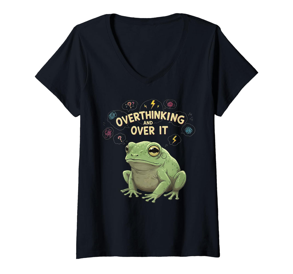 Womens Funny Tired Frog Meme T-Shirt - Fun Novelty Design Unisex - T-Shirt, Sweatshirt, Hoodie