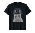 Silky Terrier Wearing Motorcycle Helmet T-Shirt - Fun Novelty Design Unisex - T-Shirt, Sweatshirt, Hoodie