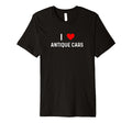I Love Antique Cars Heart Car T-Shirt - Casual Everyday Wear Men Women - T-Shirt, Sweatshirt, Hoodie