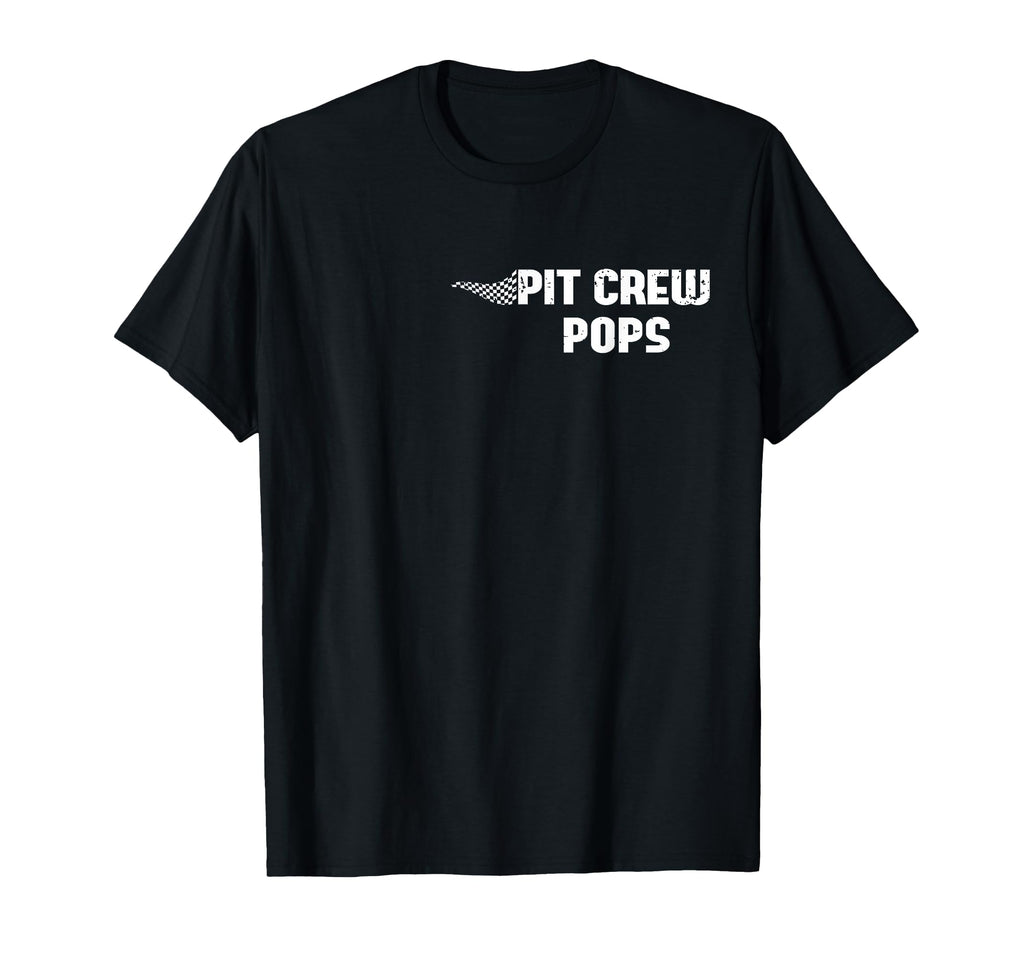 Pit Crew Pops Racing Car Family Matching T-Shirt - Minimalist Print Unisex - T-Shirt, Sweatshirt, Hoodie