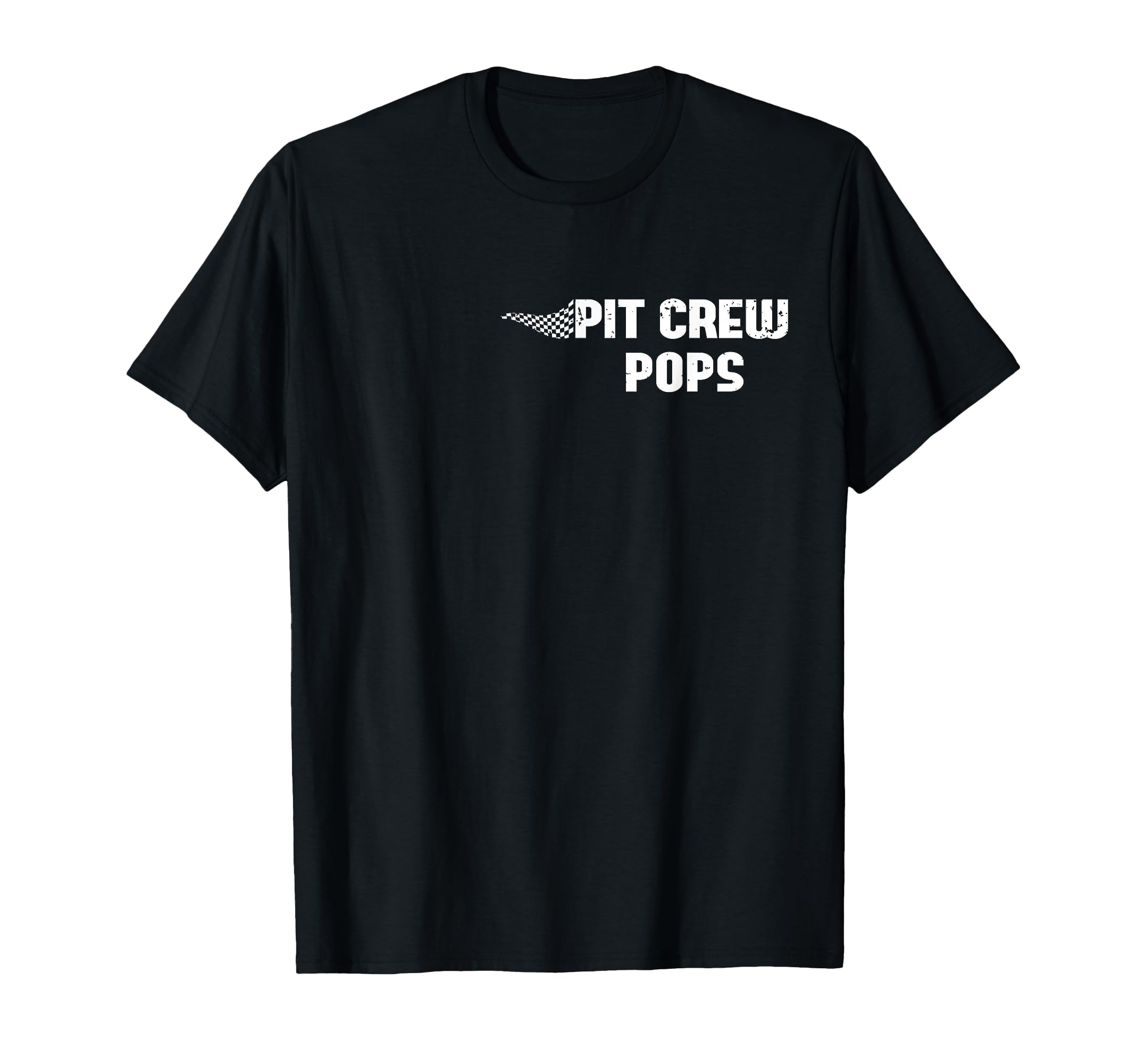 Pit Crew Pops Racing Car Family Matching T-Shirt - Minimalist Print Unisex - T-Shirt, Sweatshirt, Hoodie