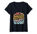 Womens My Social Battery Is Low Funny T-Shirt - Trendy Graphic for Adults - T-Shirt, Sweatshirt, Hoodie