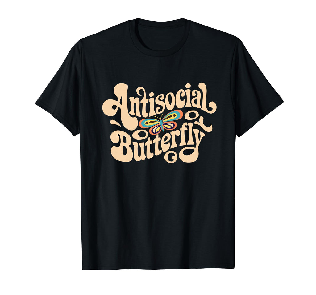 Antisocial Butterfly 70S T-Shirt - Custom Art Print Men Women - T-Shirt, Sweatshirt, Hoodie