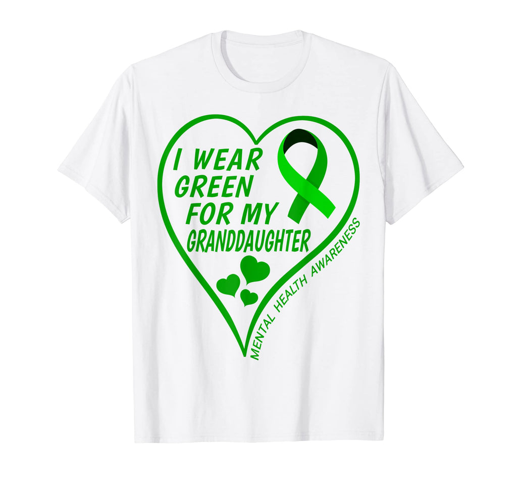 I Wear Green My Granddaughter Mental T-Shirt - Aesthetic Graphic Men Women - T-Shirt, Sweatshirt, Hoodie