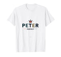 Peter Peter Royal Crown Typography Art White T-Shirt - Graphic Print Unisex - T-Shirt, Sweatshirt, Hoodie