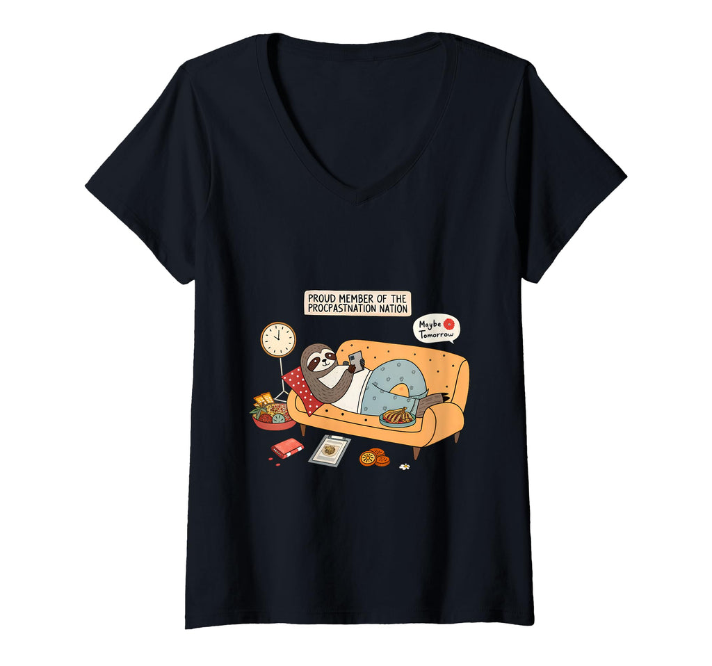 Womens Funny Lazy Sloth Time Wasters And T-Shirt - Novelty Apparel Unisex - T-Shirt, Sweatshirt, Hoodie