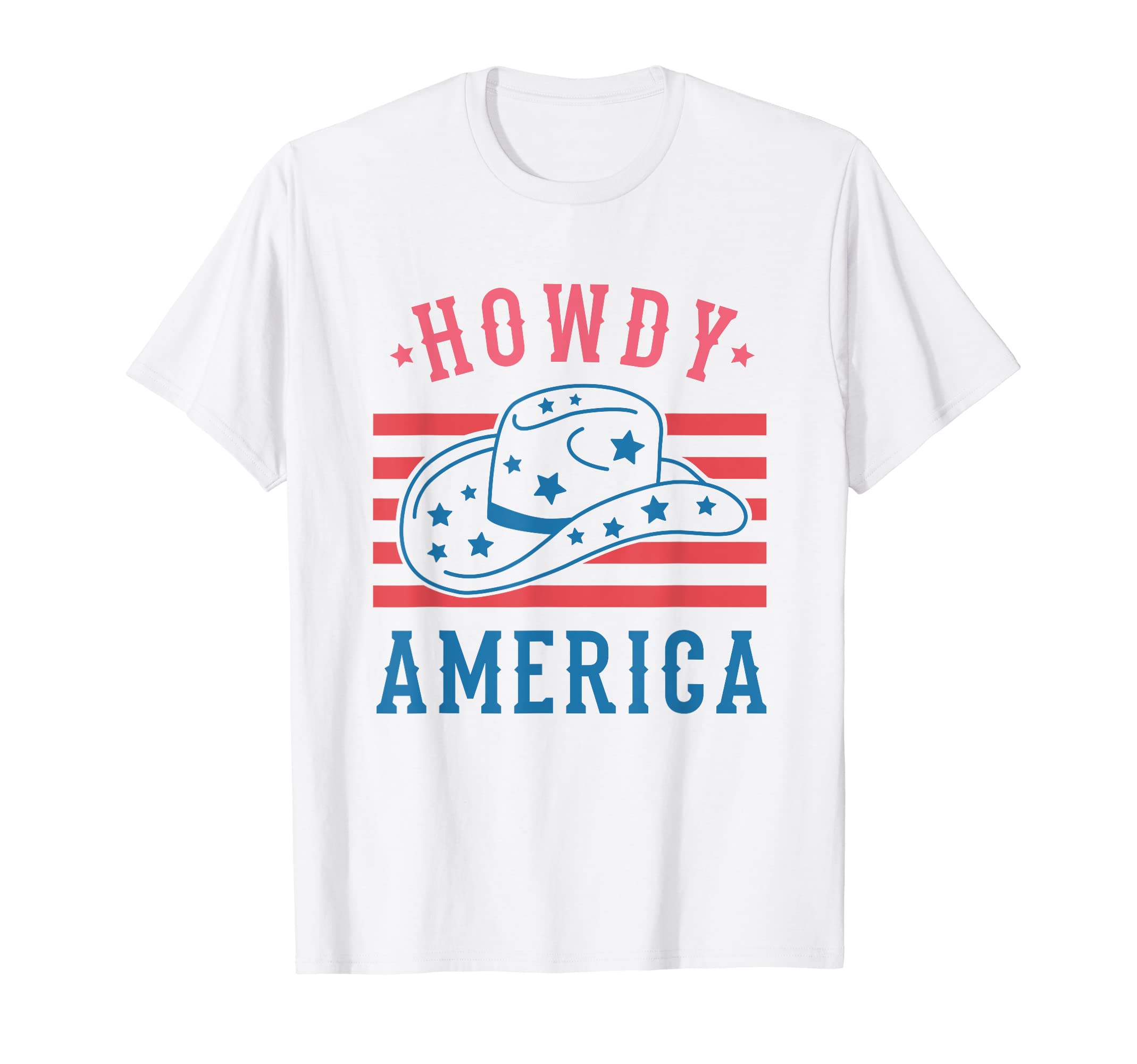 4Th July Cowboy Western Patriotic T-Shirt - Unique Graphic Unisex - T-Shirt, Sweatshirt, Hoodie
