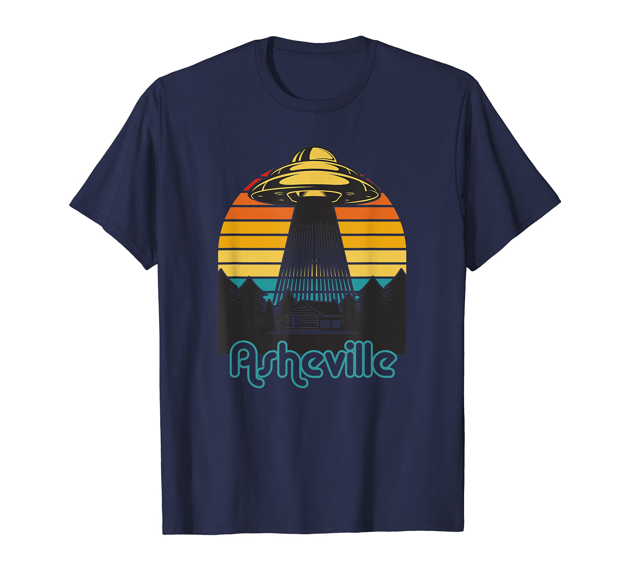 Ufo Alien Sunset Western North T-Shirt - Fun Novelty Design Unisex - T-Shirt, Sweatshirt, Hoodie