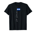 El Salvador Signature Flag Pole T-Shirt - Fun Novelty Design Men Women - T-Shirt, Sweatshirt, Hoodie
