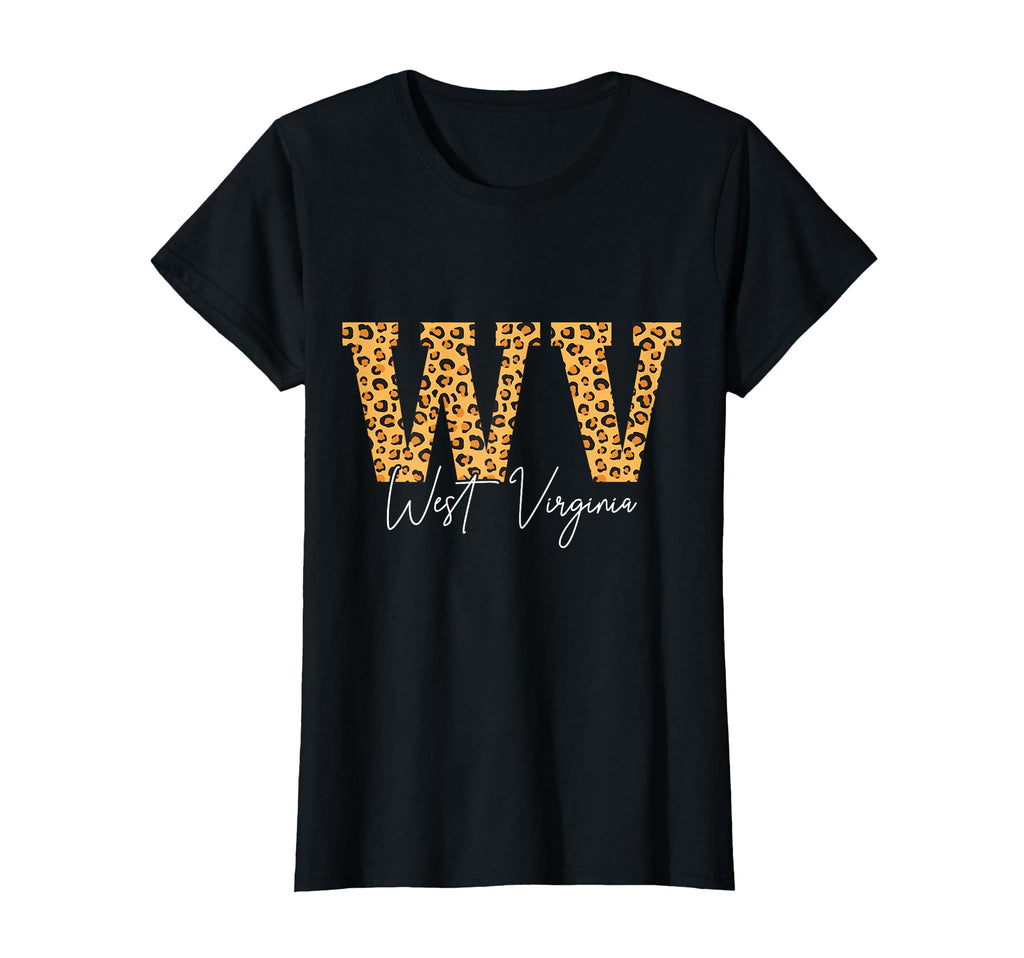 West Virginia Wv Leopard Pattern Pride T-Shirt - Trendy Graphic Unisex - T-Shirt, Sweatshirt, Hoodie