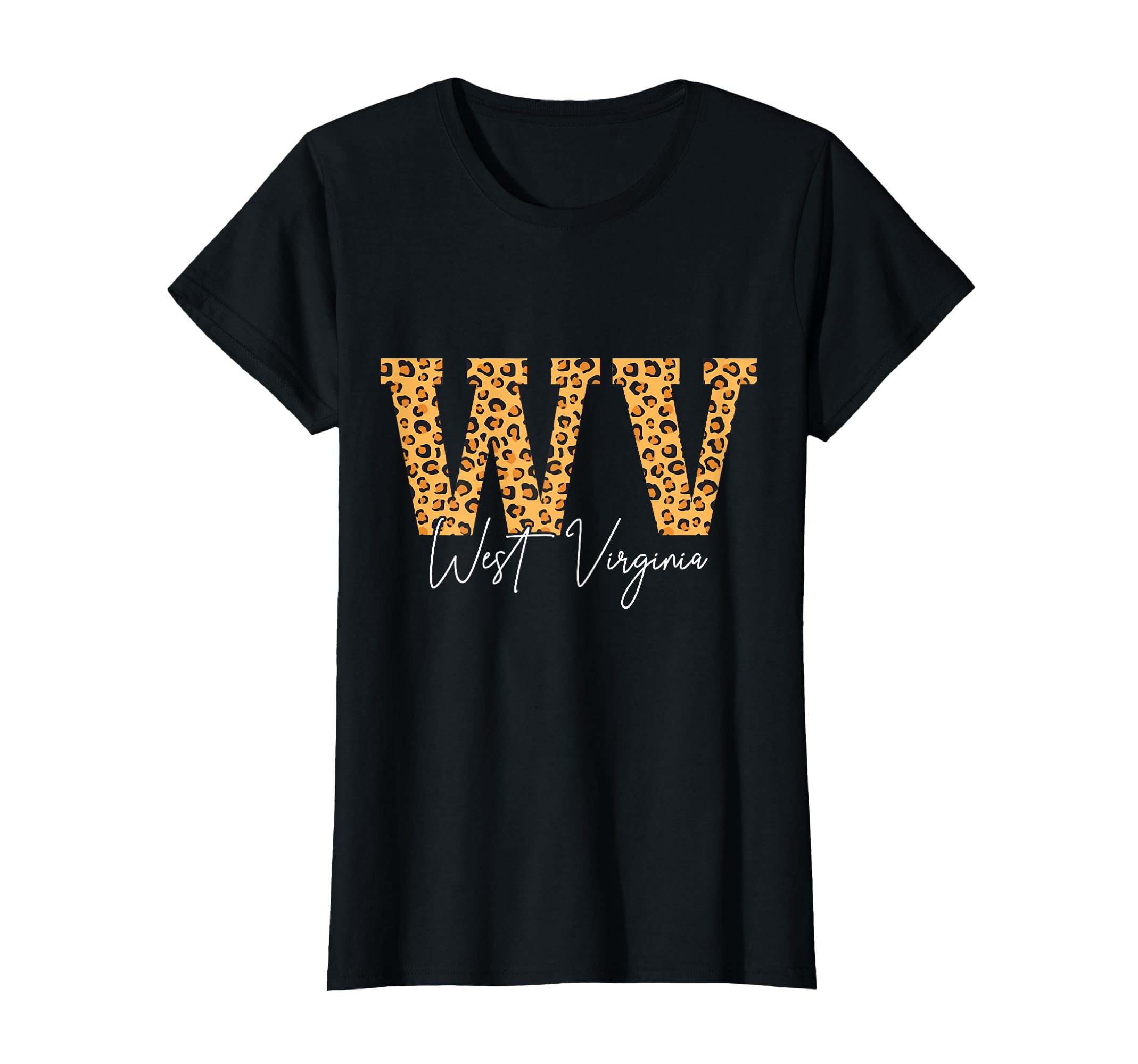 West Virginia Wv Leopard Pattern Pride T-Shirt - Trendy Graphic Unisex - T-Shirt, Sweatshirt, Hoodie