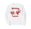 Mental Health Anxiety Heart Brain Sweatshirt - Unique Graphic for Adults - T-Shirt, Sweatshirt, Hoodie