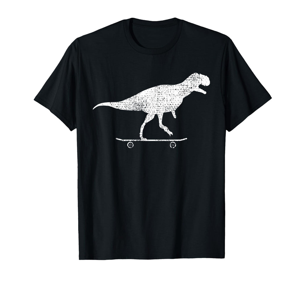 Skateboard Dino Gift T-Shirt - Fun Novelty Design for Adults - T-Shirt, Sweatshirt, Hoodie