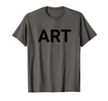 Art Typography Bold Black Letters T-Shirt - Minimalist Print Men Women - T-Shirt, Sweatshirt, Hoodie