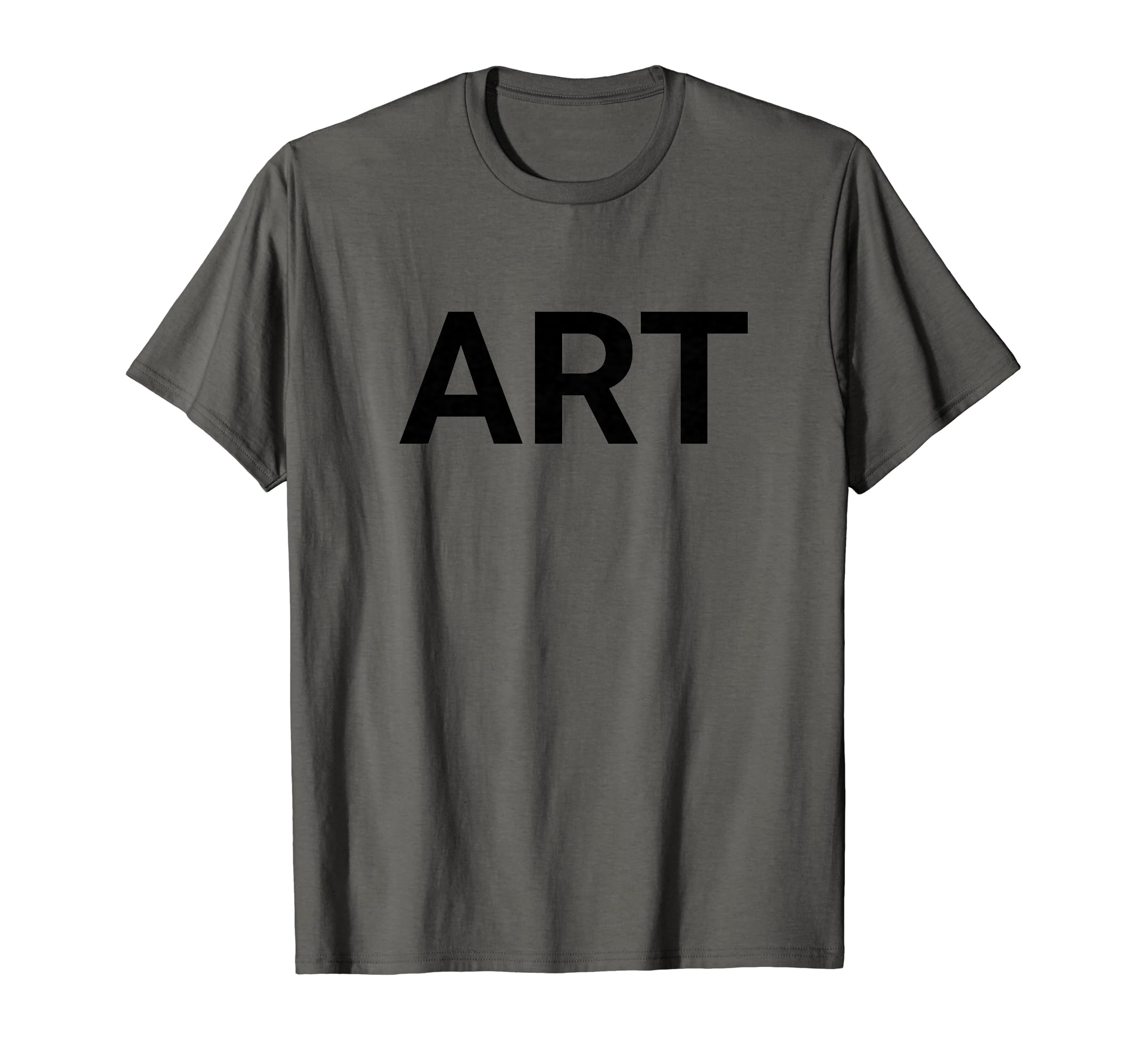 Art Typography Bold Black Letters T-Shirt - Minimalist Print Men Women - T-Shirt, Sweatshirt, Hoodie