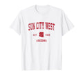 Sun City West Arizona Az Sports Red T-Shirt - Custom Art Print Unisex - T-Shirt, Sweatshirt, Hoodie