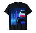 Vaporwave Aesthetic Car Rainy Night T-Shirt - Minimalist Print Unisex - T-Shirt, Sweatshirt, Hoodie