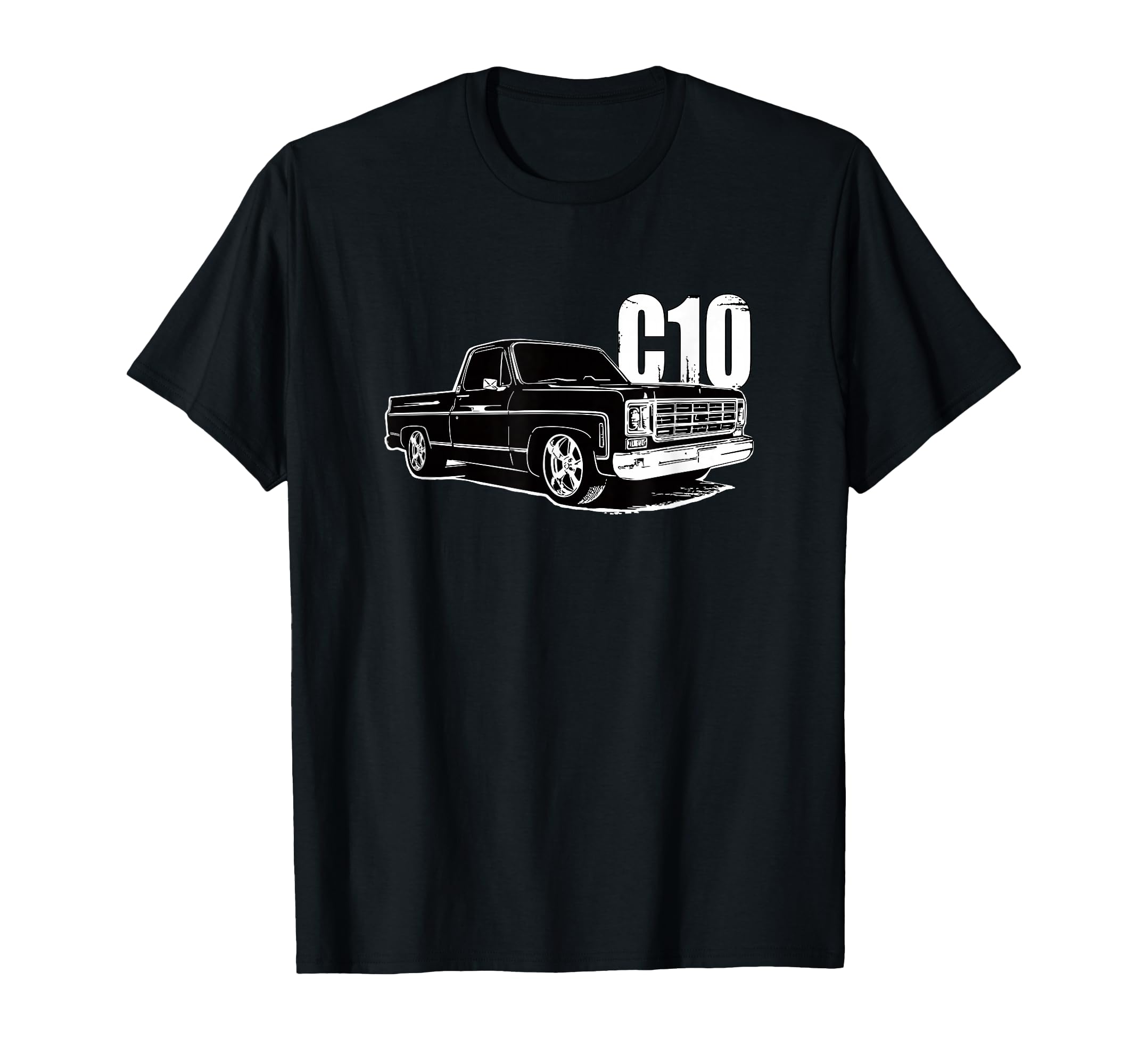 C 10 Square Body Lowered Truck Or Car T-Shirt - Unique Graphic for Adults - T-Shirt, Sweatshirt, Hoodie