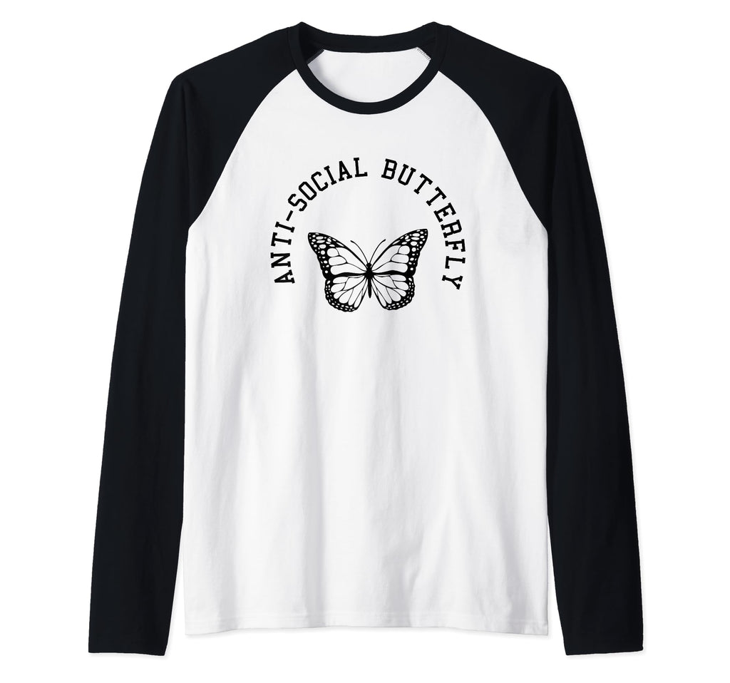 Anti Social Butterfly Funny Meme Joke Hoodie - Unique Graphic Unisex - T-Shirt, Sweatshirt, Hoodie