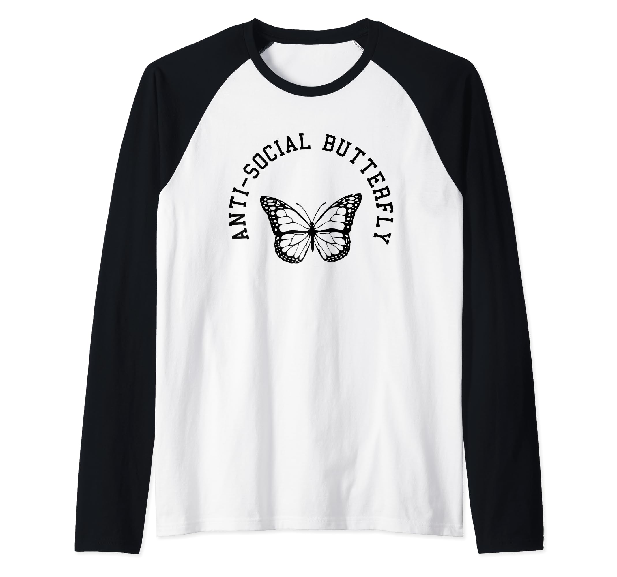 Anti Social Butterfly Funny Meme Joke Hoodie - Unique Graphic Unisex - T-Shirt, Sweatshirt, Hoodie