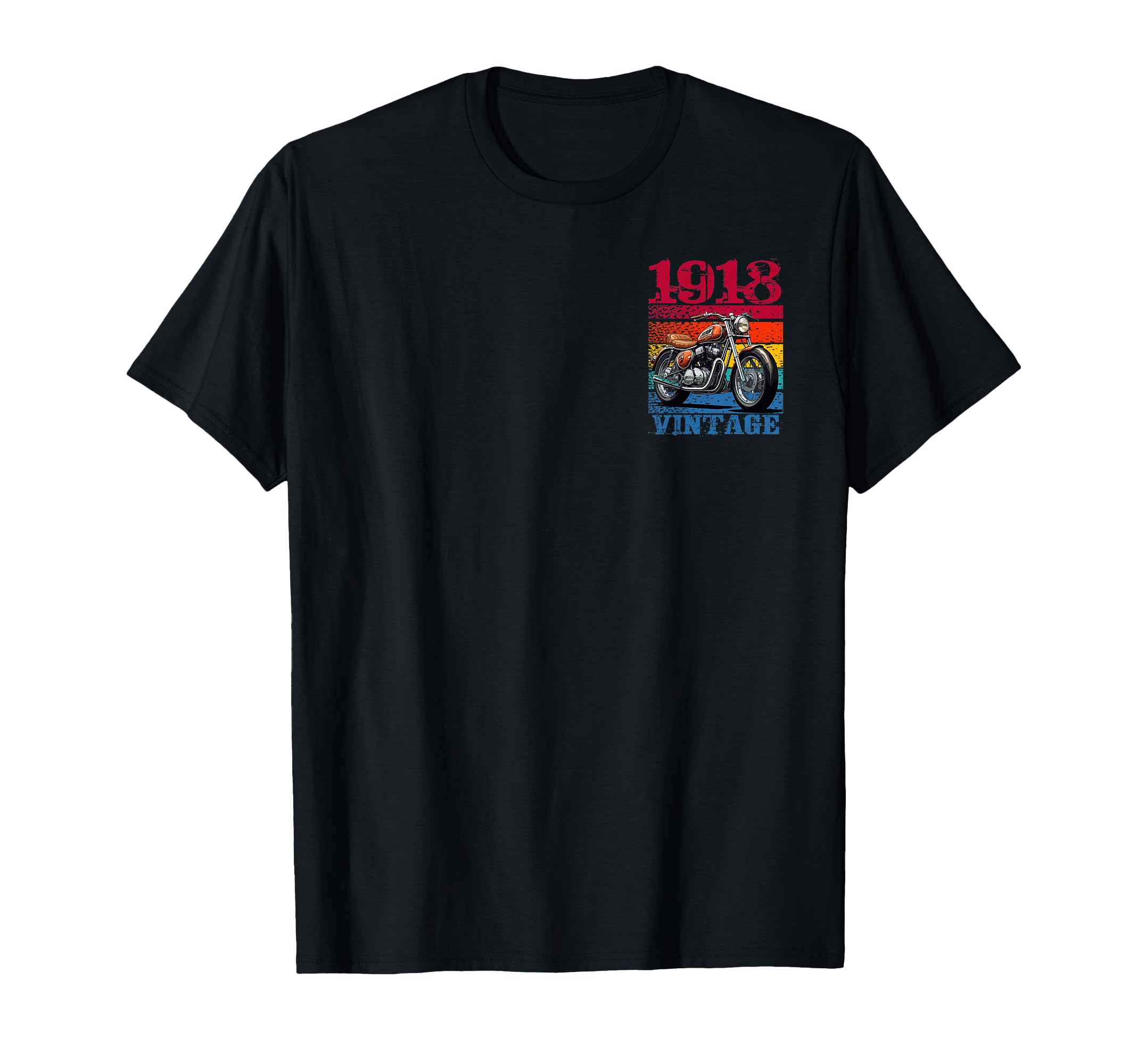 Motorcycle 1918 Minimalist Biker T-Shirt - Aesthetic Graphic for Adults - T-Shirt, Sweatshirt, Hoodie