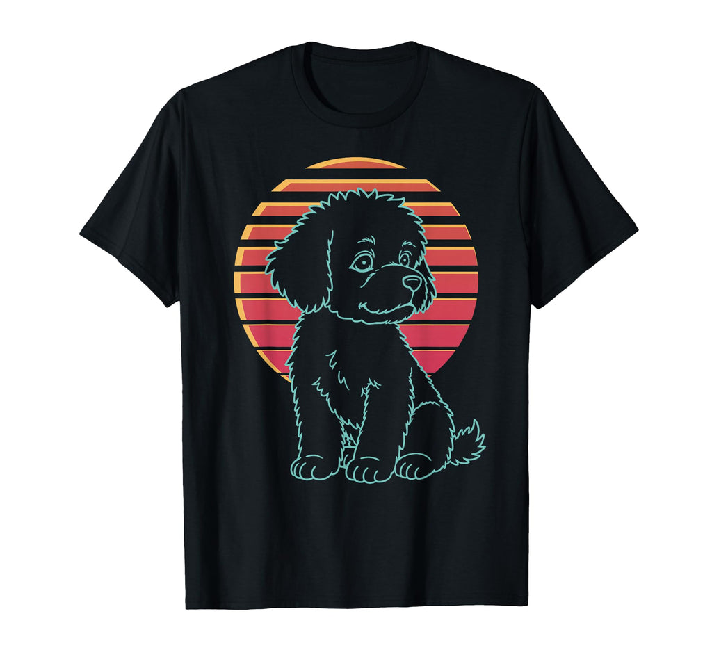 Maltipoo Lover Dog Owner Synthwave 80S T-Shirt - Unique Graphic for Adults - T-Shirt, Sweatshirt, Hoodie