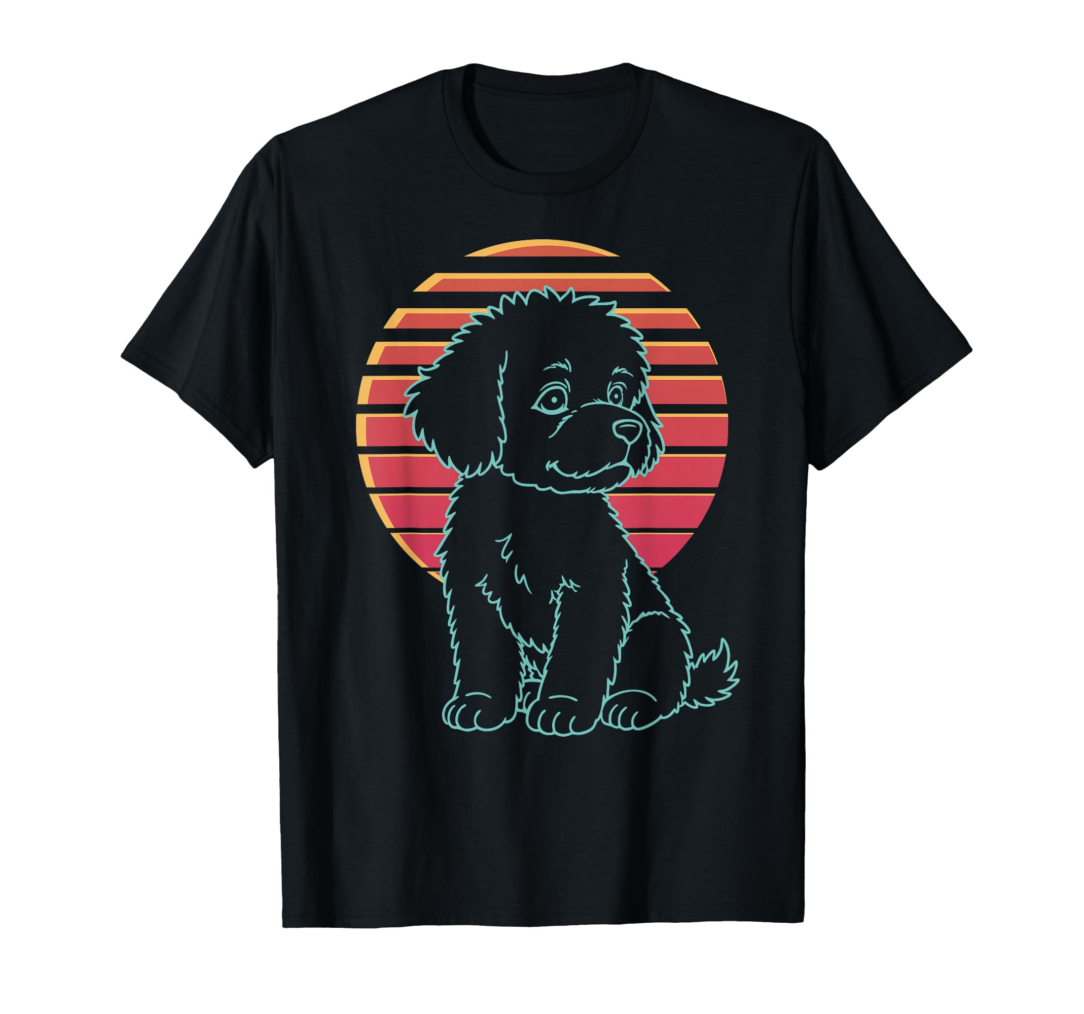 Maltipoo Lover Dog Owner Synthwave 80S T-Shirt - Unique Graphic for Adults - T-Shirt, Sweatshirt, Hoodie