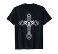 Sacred Cross Moth Goth Horror Antisocial T-Shirt - Graphic Print Unisex - T-Shirt, Sweatshirt, Hoodie