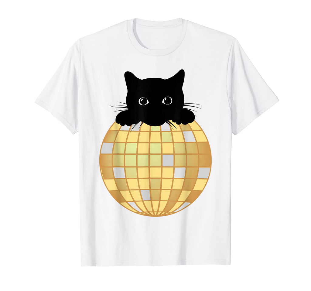 Aesthetic Disco Ball Silver Yellow T-Shirt - Streetwear Style for Adults - T-Shirt, Sweatshirt, Hoodie