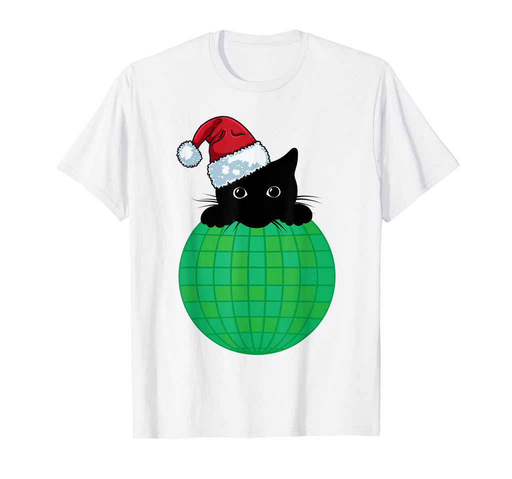 Aesthetic Disco Ball Green Nature Black T-Shirt - Graphic Print Men Women - T-Shirt, Sweatshirt, Hoodie