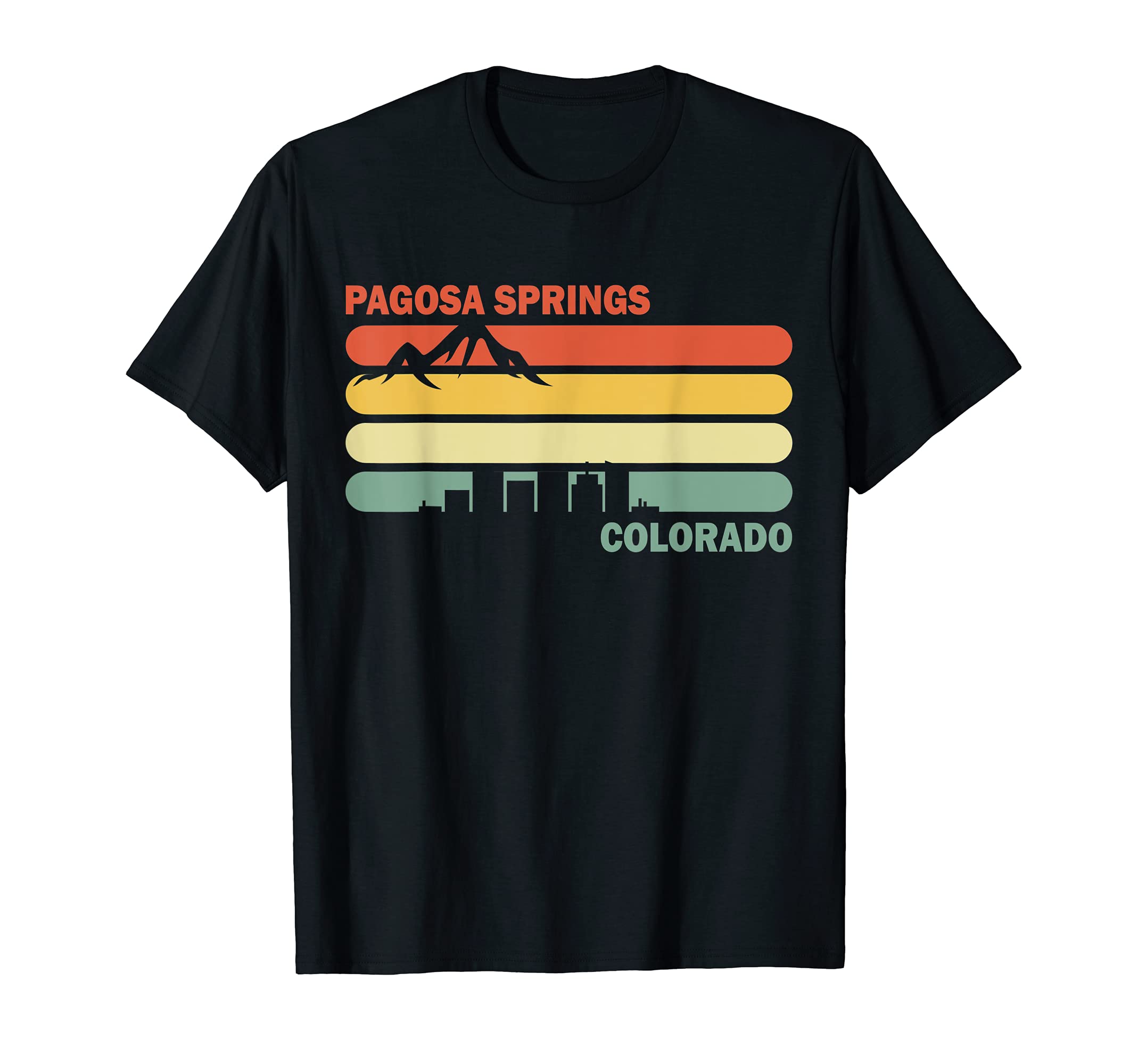 1970S Pagosa Springs Colorado Sunset T-Shirt - Novelty Apparel Unisex - T-Shirt, Sweatshirt, Hoodie