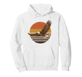70S Bald Eagle Sunset American Hoodie - Fun Novelty Design Men Women - T-Shirt, Sweatshirt, Hoodie