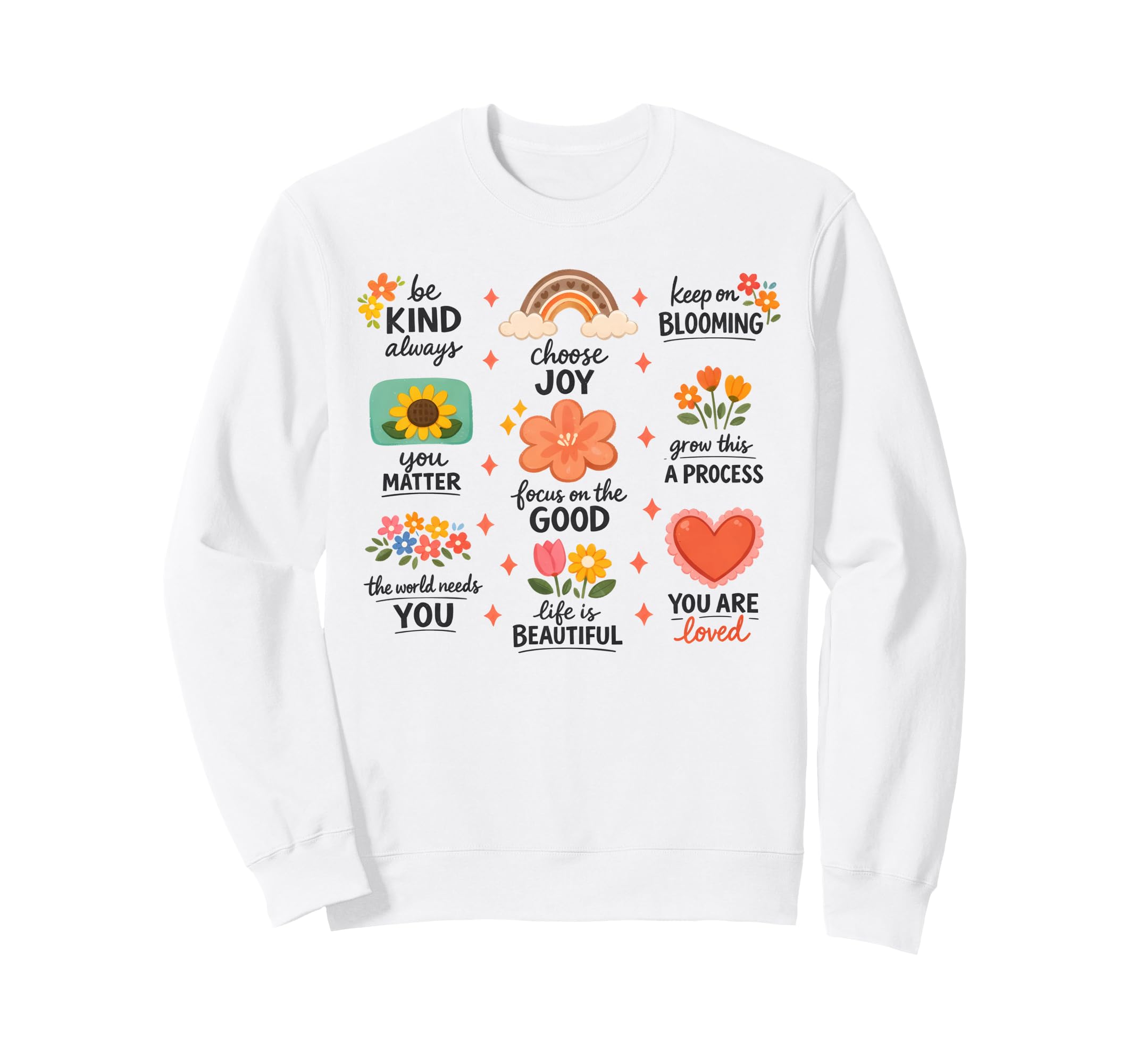 Mental Health Anxiety Be Kind Sweatshirt - Trendy Graphic for Adults - T-Shirt, Sweatshirt, Hoodie