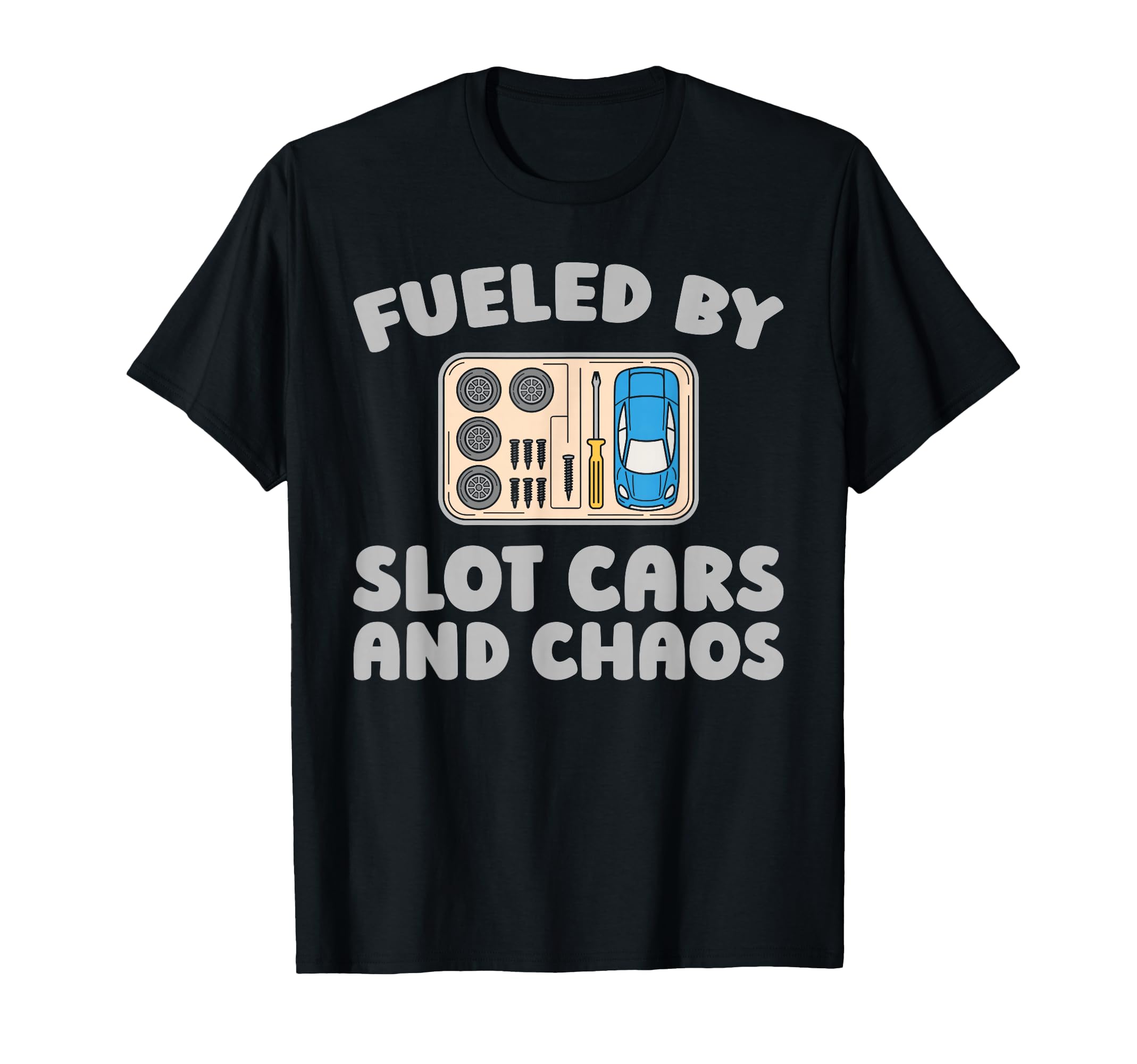 Slot Cars Hobby Miniature Track Slot T-Shirt - Custom Art Print for Adults - T-Shirt, Sweatshirt, Hoodie