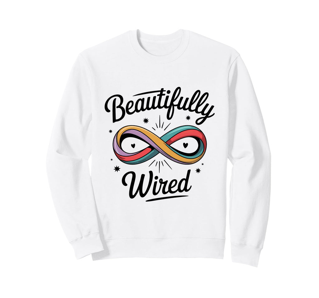 Beautifully Wired Neurodivergent Sweatshirt - Graphic Print for Adults - T-Shirt, Sweatshirt, Hoodie