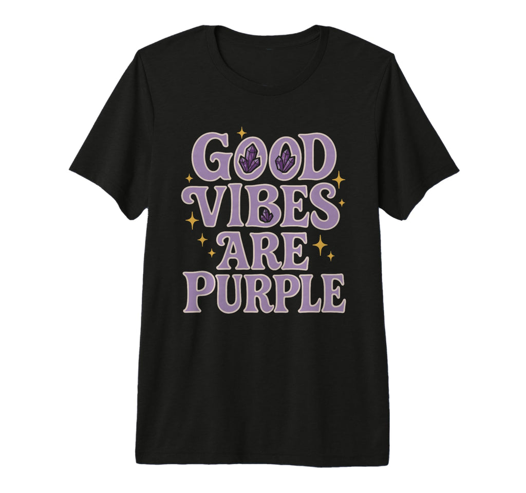 Amethyst Addict Healing Crystal Energy T-Shirt - Novelty Apparel Unisex - T-Shirt, Sweatshirt, Hoodie